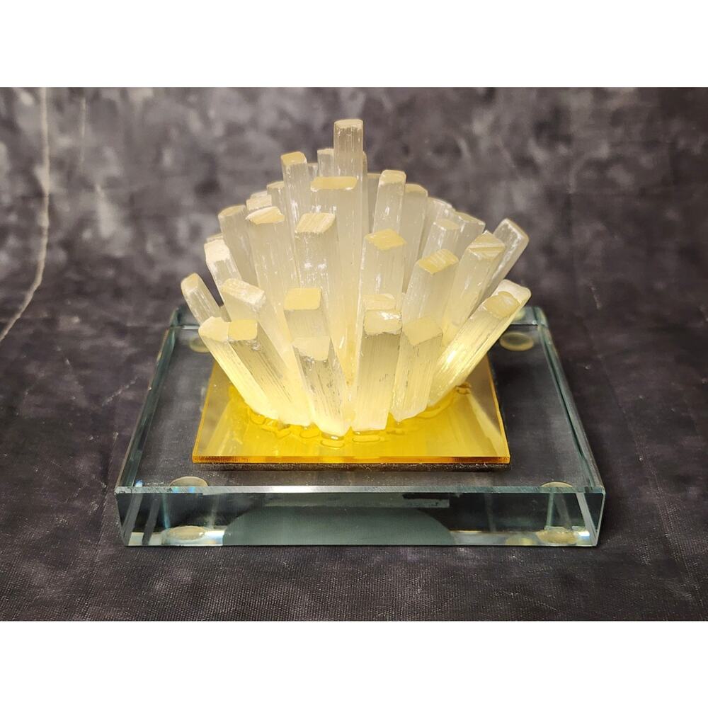 Beautiful Selenite Sticks Cleansing Natural Crystal Cluster Flower Healing Shelf